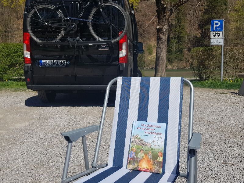 Camper mit Fahrradgepäckträger, Baden-Württemberg mit dem Wohnmobil, Reiseblog Familienurlaub