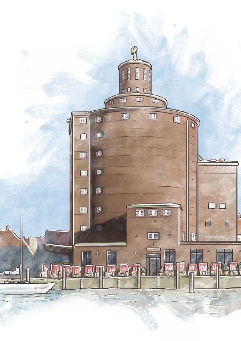 Illustration, Ausflugsziele mit Kindern bei schlechtem Wetter, Bonbonkocherei, Schokoladen in Eckernförde, Reiseblog Familienurlaub