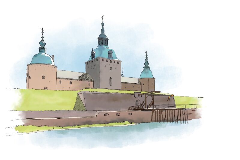Ausflug zum Schloss Kalmar in Schweden mit Kindern