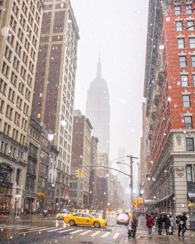 Es schneit in New York